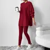 Conjunto Casual de Pantalón Largo con Capucha de Manga Larga para Mujer de Punto Acanalado, Otoño e Invierno, Transfronterizo de Amazon Europeo y Americano 2026