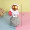 Adornos enchufables para pastel de astronauta, nave espacial, galaxia, luna, fiesta, planeta, tarjeta de cumpleaños para niño