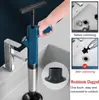 Desatascador Instantáneo para Tuberías de Inodoro, Émbolo de Acero Inoxidable a Presión de Aire para Desagües de Baño en Casa, Transfronterizo