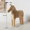 Materiais em Branco de Animais de Madeira, Materiais de Madeira Bruta, Miniaturas Super Fofas para Pintar à Mão DIY, Enfeites de Mesa, Brancos Brancos