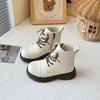 Sapatos de Tecido Tecido Outono e Inverno para Bebês, Botas Martin para Meninas, Botas Simples para Meninos, Botinhas para Bebês Meninas, Botas Curtas de Solado Macio