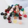 Cuentas Redondas de Ágata Imitación Jade con Letras, Cuentas Irregulares con Agujero Grande, Hilos Sueltos de Cuentas, Accesorios para Bolsas, Llaveros, Lanyards de Teléfono DIY