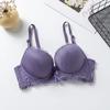 Nuevo sujetador de encaje sexy transfronterizo para mujer, fino, push-up, ajustable, cómodo, transpirable, ropa interior fina, en stock, venta al por mayor