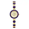 Reloj de cuarzo de lujo de alta calidad para mujer, reloj de pulsera redondo moderno y a la moda, adecuado como accesorio o regalo