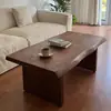 Mesa de Centro de Madeira Maciça Simples Sala de Estar Doméstica Pequena Mesa de Chá Madeira Original Estilo Wabi-Sabi Pousada Hotel Mesa para Preparar Chá Mesa Baixa Tatami