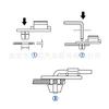 Abrazadera de extremo de barra de cerradura de puerta 16607593 para AMC Chrysler GM Ford