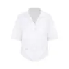 Camisa Blanca Unbdns para Mujer, Ropa de Verano, Nuevo Estilo 2026, Top Estilo Francés, Diseño Holgado, Camisa de Tacto de Alta Gama