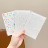 Pegatinas de Colores Huecas con Temática de Dopamina para Niñas, Decoraciones de Estrella de Cinco Puntas y Corazón, Corazones de Melocotón Autoadhesivos de Colores