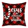 Funda de almohada nueva navideña roja y blanca, copo de nieve, muñeco de nieve, floral, ambiente festivo, cojín decorativo, funda de almohada, venta al por mayor
