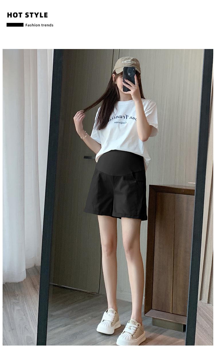 孕妇洗水牛仔全棉短裤夏季