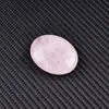 Pedra Natural Cristal 45x 35mm Cristal de Pedra-Sabão Pedra Original Oval Gema de Massagem Massagem Compressa Quente Pedra de Energia
