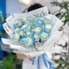 Papel de Envoltura de Flores Impermeable Material Ins Simple Popular Papel Blanco Papel de Envoltura de Flores Periódico Inglés Ramo Floral Material