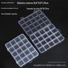 Caixa de embalagem de 10 grades 15 grades 24 grades caixa de armazenamento plástico pp transparente para joias contas de arroz miçangas caixa organizadora DIY