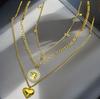 Collar y pendientes con colgante de clavícula con árbol de la vida y borla redonda de doble capa con diamantes de tendencia europea y americana, joyería para mujer