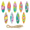 Decoração de Festa Havaiana Pingente de Festa na Praia à Beira-Mar Pingente de Decoração de Verão Acessórios Pranchas de Surf Pequeno Pingente