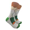 Modelos Transfronterizos de Comercio Exterior para Primavera, Otoño e Invierno Hombres y Mujeres Tendencia de Dibujos Animados Calcetines de Media Pantorrilla Calcetines de Algodón Sitio de Suministro