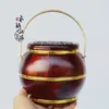 Urna ancestral de madera maciza, talla de sándalo rojo, urna ancestral individual, inodoro, artículos para bodas, urna ancestral extragrande