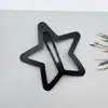 Pinza Negra Casual de Estrella de Cinco Puntas Nube Pinza BB Pinza Lateral Pinza de Una Palabra Pinza de Gota de Agua Joyería DIY Accesorios para el Cabello Al por Mayor