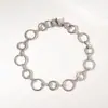 Cadena Cubana Hip-Hop Europea y Americana de Acero Inoxidable Retro Pulsera Personalizada Nicho Hombres y Mujeres Chapado en Oro Accesorios de Joyería Venta al por Mayor