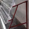 Galinheiro Galvanizado por Imersão a Quente, Galinheiro Escalonado com 4 Portas, Conjunto Completo de Galinheiro Automático com Rolamento de Ovos