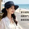 Sombrero de Sol de Verano con Protección Solar para Hombres y Mujeres Viajes Vacaciones Sombrero de Sol estilo Coreano Sombrero de Copa de Ala Ancha Denim Británico Sombrero de Playa
