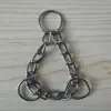 Collar para Mascotas Cadena P de Tres Anillos Collar P Medio Cadena de Hierro Accesorios para Collar Cadena de Hierro de Tres Anillos Cadena para Perro Cadena de Perro