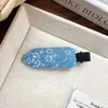 Pinza para el pelo de mezclilla floral estilo coreano Ins, pinza lateral dulce y versátil, pinza para flequillo de cabello roto, tocado, accesorios para el cabello para mujer, venta al por mayor