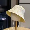 Sombrero de Pescador de Encaje Floral Dulce y Lindo Estilo Coreano con Cordones, Reversible, para Mujer, Sombrero de Sol de Verano de Ala Ancha que Hace que la Cara Parezca Más Pequeña