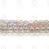 4/6/8/10mm K9 Contas Brilhantes Finas Contas Bolha de Vidro Cristal Contas Redondas de Luz para Miçangas Acessórios Semi-Acabados