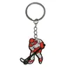 Popular Colgante Llavero para Mochila de Hockey sobre Hielo Colgante Pegamento Suave de PVC Joyería DIY Llavero Pequeño Regalo