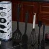 Ferramentas de Confeitaria Espátula de Silicone Resistente a Altas Temperaturas Pincel para Churrasco Raspador Pincel de Óleo Batedor de Ovos Espátula para Manteiga Conjunto de Cozinha