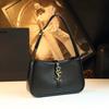 Bolsa de Ombro com Padrão de Crocodilo para o Dia a Dia Novo Estilo 2026 Bolsa Feminina de Couro Genuíno Bolsa de Mão Elegante e Simples Bolsa Versátil de Ombro e Transversal