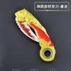 Adaga Scimitar Rotativa de Rebote Aprimorada C Fogo Dragão F Linha Rotação Liga Modelo Arma Brinquedo Lâmina Fechada