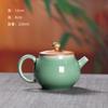 Tetera de cerámica con filtro Longquan Celadon, hecha a mano, creativa, con forma de cuchillo, juego de té chino de Kung Fu para el hogar
