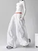 Pantalones Anchos de Estilo Americano para Mujer, Nuevos de Primavera y Verano Estilo Coreano Sueltos Danza Callejera Plisados Casuales Deportivos Largos