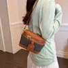 Verão 2026 Novo Estilo Color-Blocking Textura de Nicho Tendência Moda Versátil Estiloso Casual Ombro Transversal Bolsa de Mão Caixa
