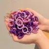 Coloridos pasadores de pelo de pulgar estilo coreano para niños y niñas, lindas diademas, dulces cordones para el pelo de niños, gomas elásticas de alta elasticidad, accesorios para el pelo