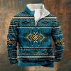 2024 invierno nuevo creativo patrón de rayas chaqueta acolchada de algodón para hombre manga larga cuello alto suéter de media cremallera cuello de suéter forrado de polar