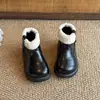 Botas de Princesa para Niñas 2026 Otoño/Invierno Nuevas Dulces Frescas Forradas de Felpa Suela Suave Botas Martin Estilo Coreano Cálidas Botas para Bebé