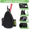 Bolsa Personalizada Portátil para Raquetes de Pickleball Esportivo Outdoor Transfronteiriça, Bolsa de Tênis de Grande Capacidade, Bolsa de Ombro para Armazenamento de Raquetes de Badminton