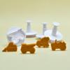 Ferramentas de Construção de Desenho Animado Primavera Imitação Decoração de Bolo Real Ferramenta Molde Escavadeira Simulação de Assar Molde de Biscoito