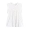 Roupas Europeias e Americanas Comércio Exterior Transfronteiriço Atacado Novo Estilo Verão 2025 Elegante Sem Mangas Recorte Bordado Tops