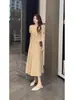 Conjunto de Moda Lujoso y Único con un Ambiente de Alta Gama, Nuevo Estilo Verano 2026, Top de Cuello Cuadrado y Falda de Campana Inspirados en Chanel para Mujer