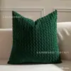 Almofada de veludo tridimensional com textura de bolhas para sofá, capa de almofada para encosto, capa de almofada para sofá de convidado de casa, capa de almofada para assento traseiro
