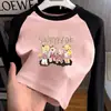 Camiseta Térmica para Niña, Tallas Mediana a Grande para Niños, Felpa, Casual, Bloque de Color, Manga Larga, Nuevo Estilo Otoño/Invierno, Cuello Redondo, Cálida, Camiseta Versátil