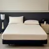 Sábana Bajera de Felpa para Bebé Clase A Gruesa Cálida Cubierta de Cama Cobertura Completa Protector de Colchón Antideslizante Color Sólido Almohadilla de Cama a Prueba de Polvo