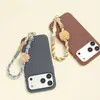 Cordão Original para Celular Cinco Elementos, Pom-Pom Tecido à Mão, Novo Acessório de Bolsa Nicho Estilo Chinês, Corrente de Celular de Alto Valor Estético para Mulheres