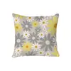 Funda de Almohada de Texto con Margarita Estilo Ins, Funda de Cojín para Sofá Fresca y Sencilla, Cojín Decorativo para Sala de Estar, Funda de Cojín Estampada Multicolor