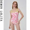 Traje de baño para mujer 2026 modelo nuevo, estampado de paloma blanca, de una pieza tipo racer, conservador y de alta gama, especialmente diseñado para piscinas