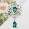 32*60mm Liga Strass Acrílico Coroa Pingente Flor Disco DIY Roupas Acessórios de Cabelo Joias Broche Decorativo Acessórios